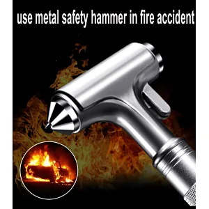 Emergency Safety Hammer Glass Breaker Seat Belt Cutter